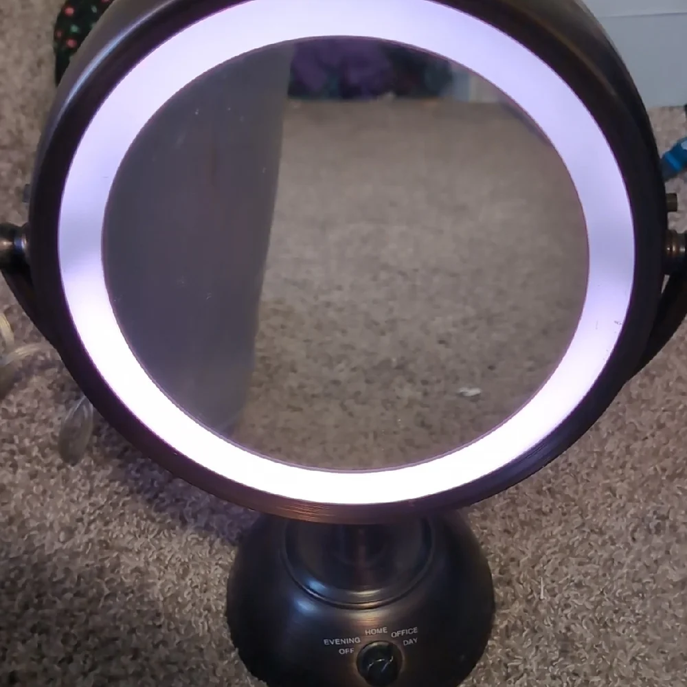 Elegant Bronze Vanity Mirror with LED Illumination